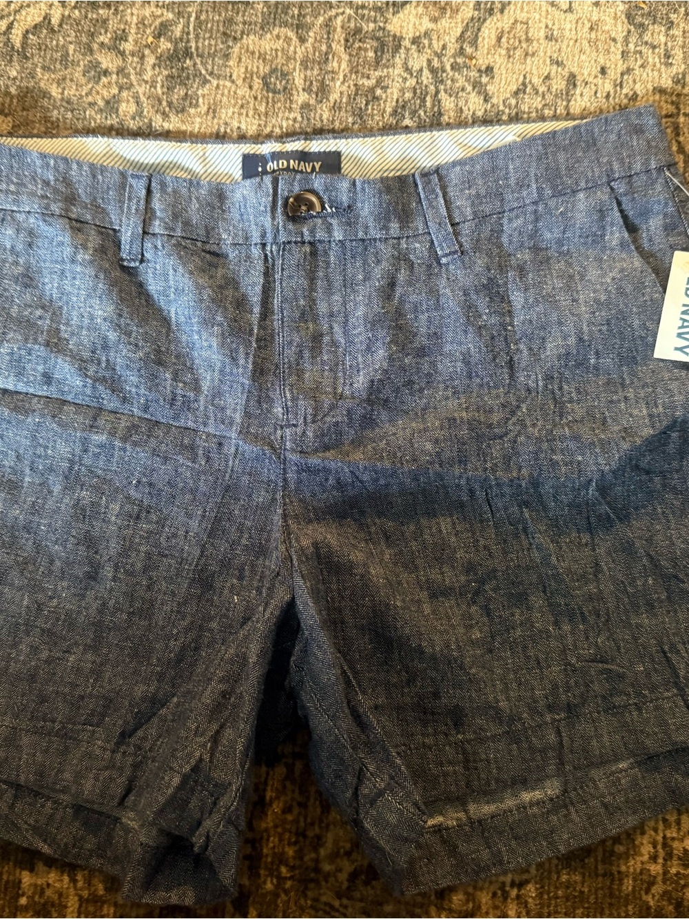 Old Navy Women’s Dark Blue Linen Shorts